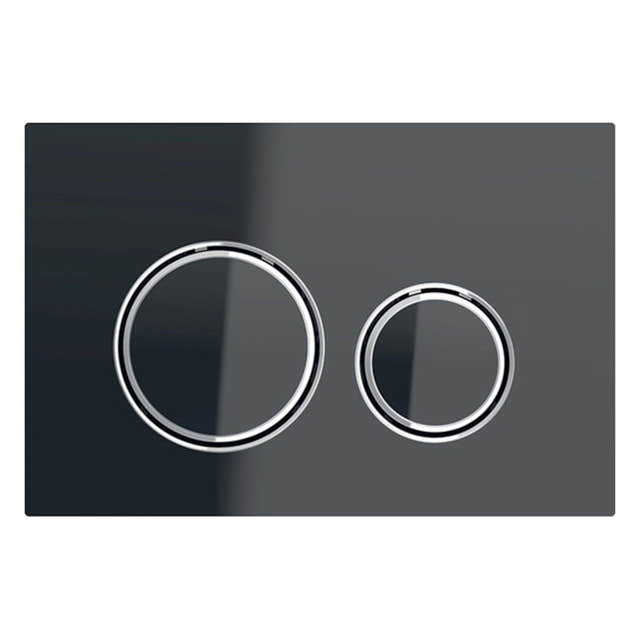 Geberit Sigma 21 Betjeningsplate Svart / Krom Geberit Betjeningsplate og trykknapper GE-6165815