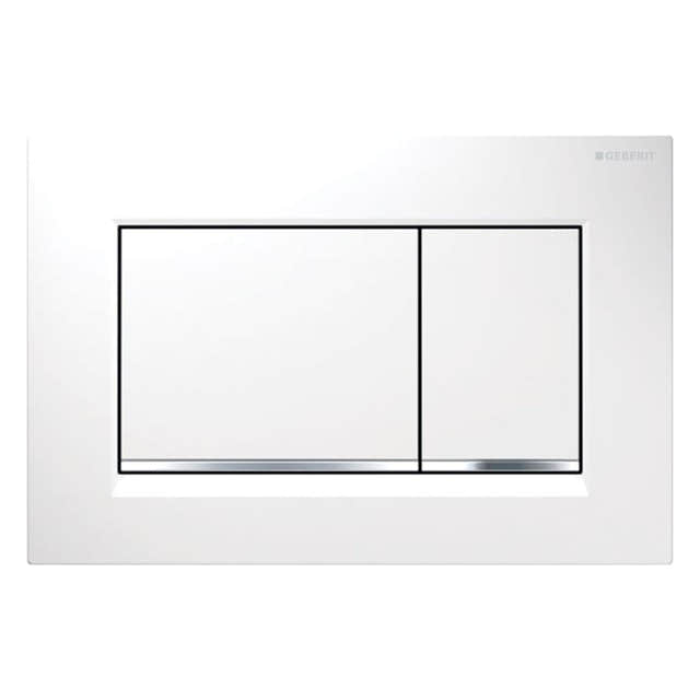 Geberit Sigma 30 Betjeningsplate Hvit Geberit Betjeningsplate og trykknapper GE-6166737