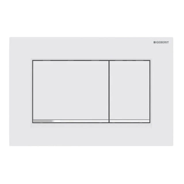 Geberit Sigma 30 Betjeningsplate Hvit matt (Easy Clean) Geberit Betjeningsplate og trykknapper GE-6166599