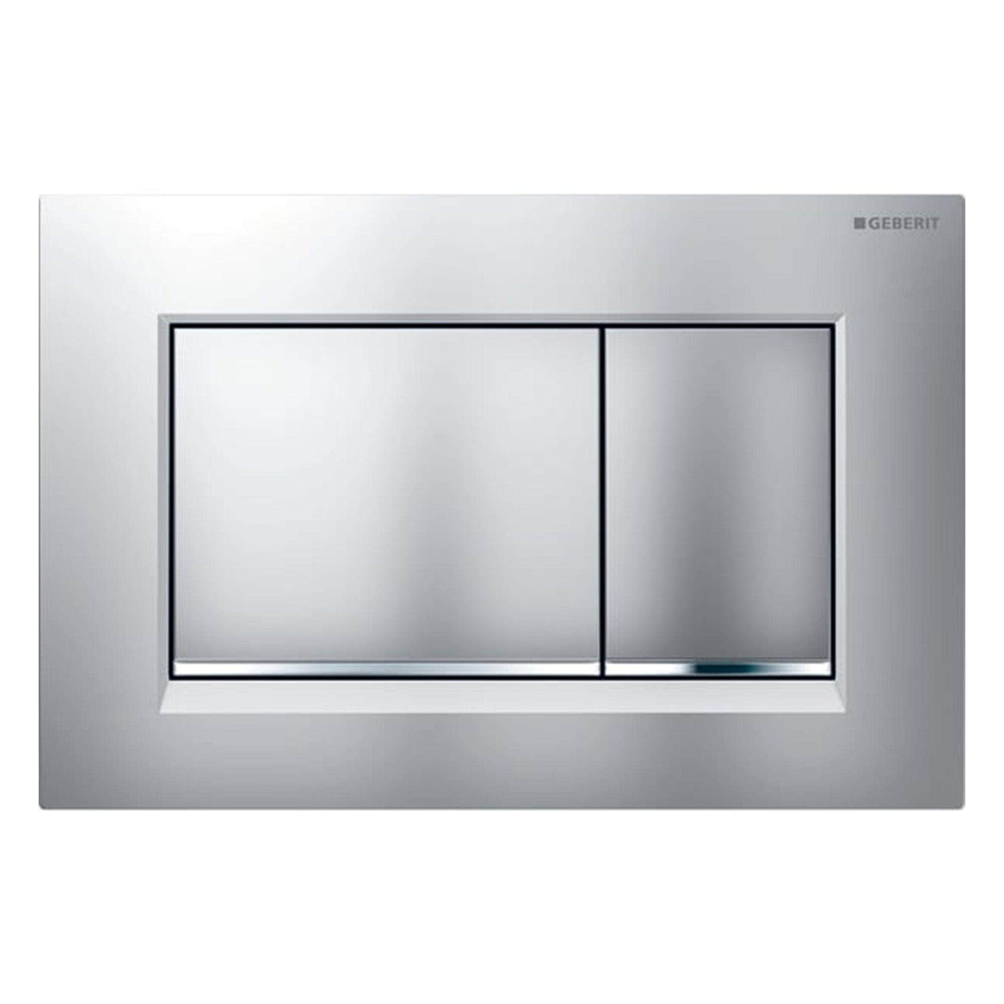 Geberit Sigma 30 Betjeningsplate Matt krom Geberit Betjeningsplate og trykknapper GE-6166742