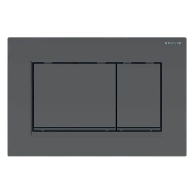 Geberit Sigma 30 Betjeningsplate Svart matt / Svart (Easy Clean) Geberit Betjeningsplate og trykknapper GE-6166262