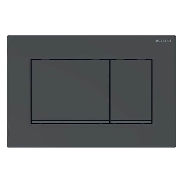 Geberit Sigma 30 Betjeningsplate Svart / Svart matt Geberit Betjeningsplate og trykknapper GE-6166263