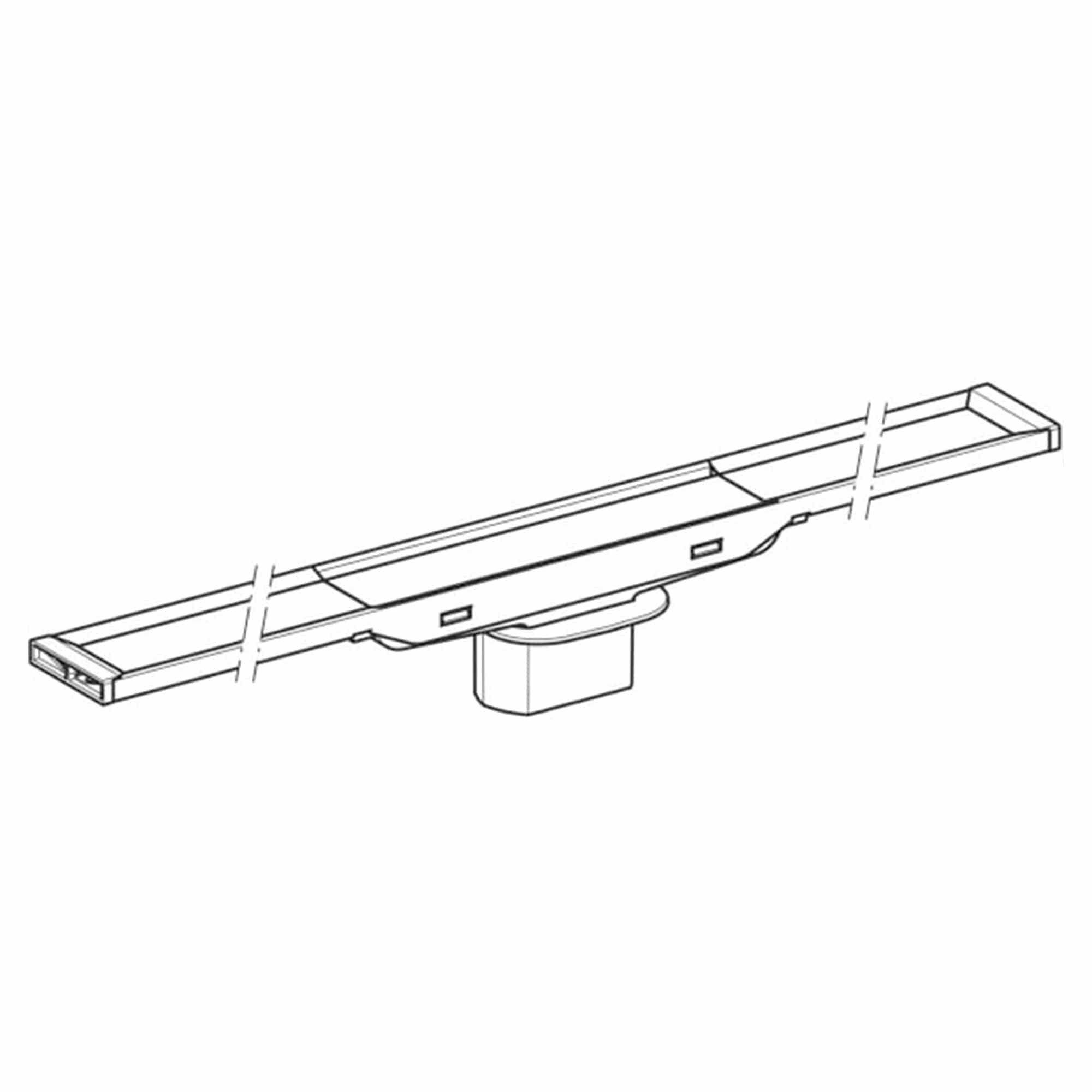 Geberit slukrenne cleanline60 Polert Stål / 300-900mm Geberit Slukrenne GE-6166083
