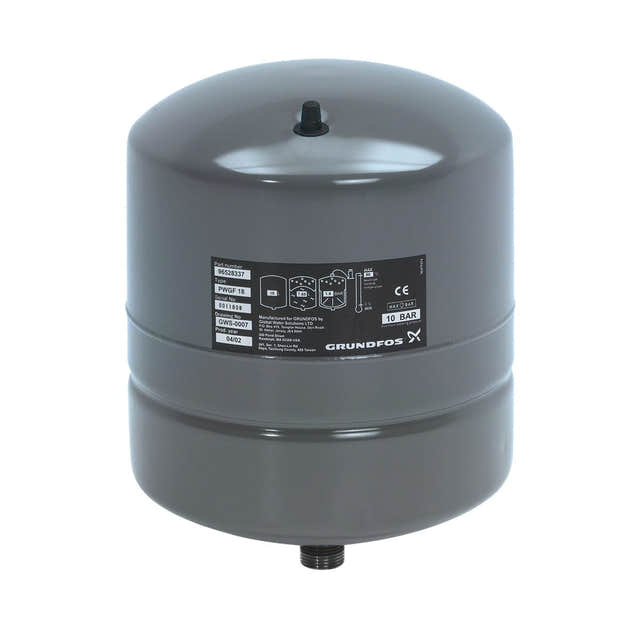 Grundfos Membrantank 12 liter, 10 Bar Grundfos Trykktank AH-8402806