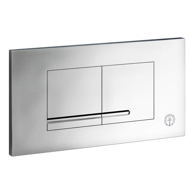Gustavsberg Betjeningsplate XT Plast - Triomont Krom Gustavsberg Betjeningsplate og trykknapper VIL-6025656