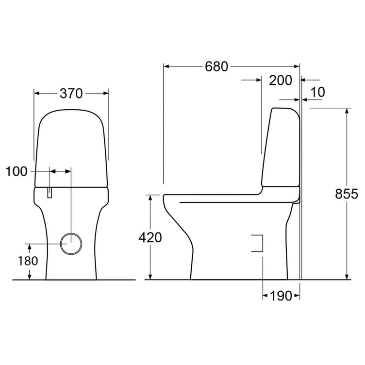 Gustavsberg Estetic 8300 HygienicFlush Toalett