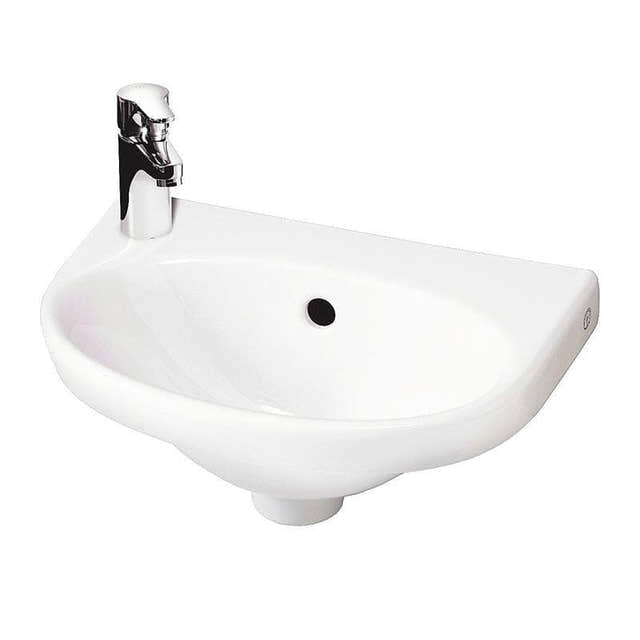 Gustavsberg Nautic Asymmetrisk 40 Servant Hvit / 40cm / Venstre Gustavsberg Liten servant VIL-6020203
