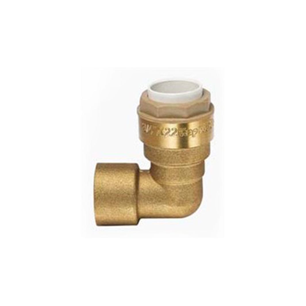 Høiax Push Albue innvendig gjenge 1/2"x15mm Høiax Rørdeler tappevann HO-5125432