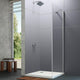 Huppe Design Pure Fast Sidevegg 75,5-97cm Sølv / 80cm / Klart glass Huppe Dusjvegg BD-6316649