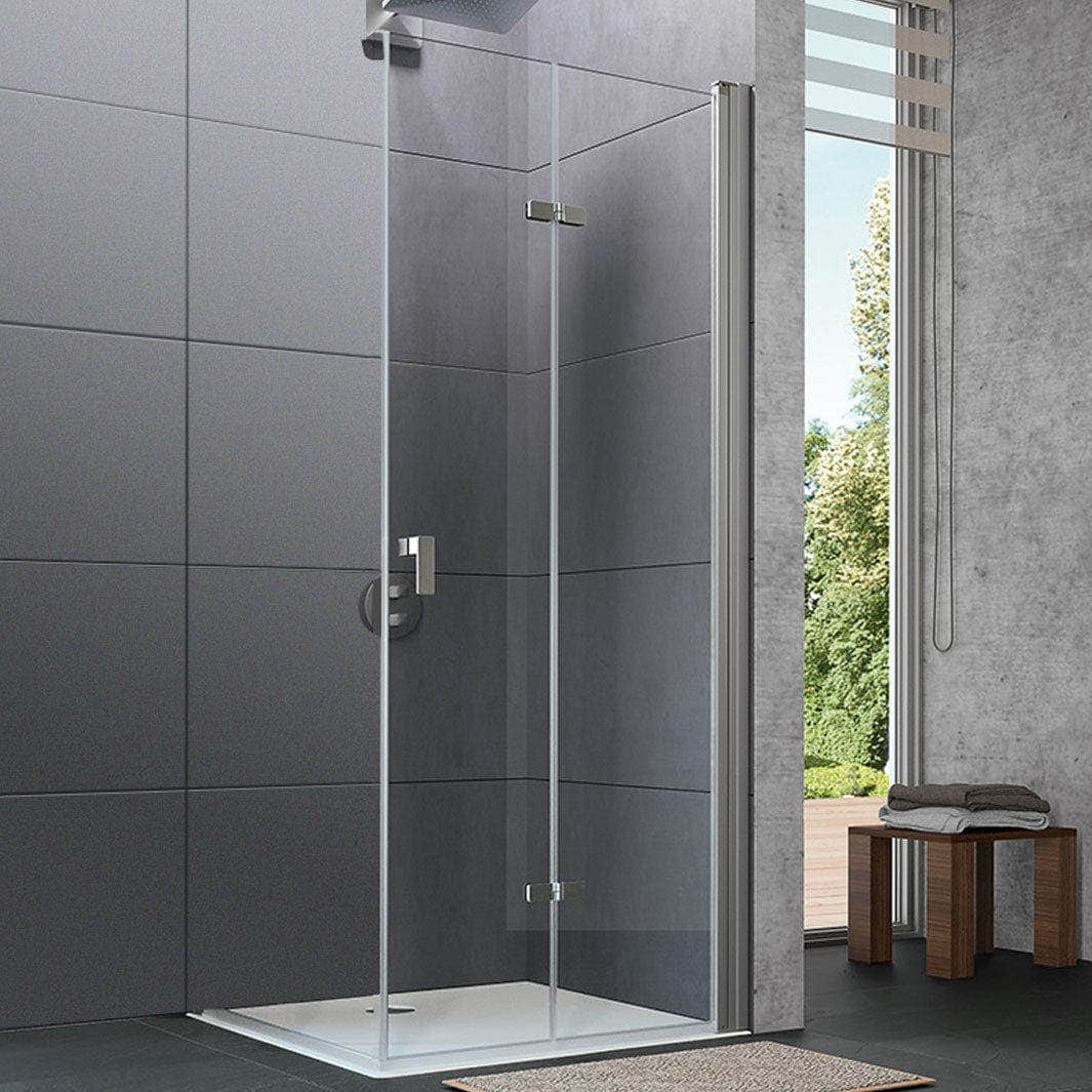 Huppe Design Pure Foldedør 75,5-97cm - pris pr stk Sølv / 80cm / Høyre Huppe Dusjdør BD-6316646
