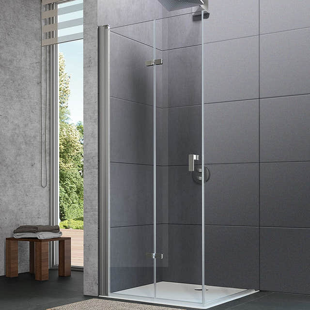 Huppe Design Pure Foldedør 75,5-97cm - pris pr stk Sølv / 80cm / Venstre Huppe Dusjdør BD-6316643