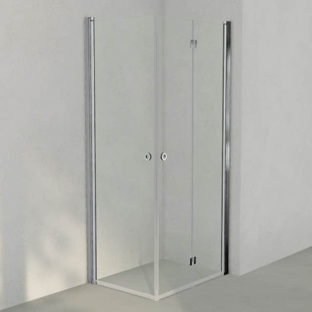 INR Dusjhjørne LINC 66 Flex Original Krom / 70x90cm / Høyre hengslet INR Iconic Nordic Rooms Dusjhjørne INR-566202379