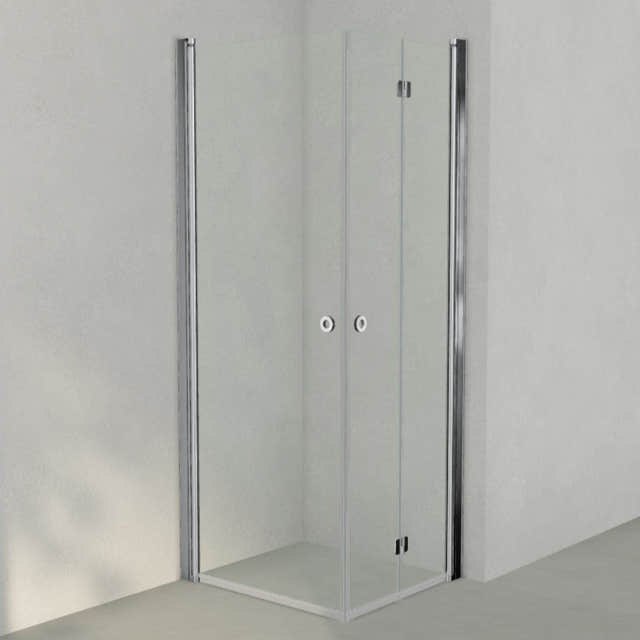 INR Dusjhjørne LINC 66 Flex Original Krom / 80x70cm / Høyre hengslet INR Iconic Nordic Rooms Dusjhjørne INR-566202387