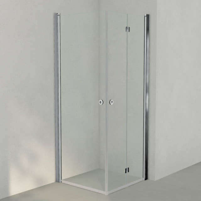 INR Dusjhjørne LINC 66 Flex Original Krom / 80x80cm / Høyre hengslet INR Iconic Nordic Rooms Dusjhjørne INR-566202388