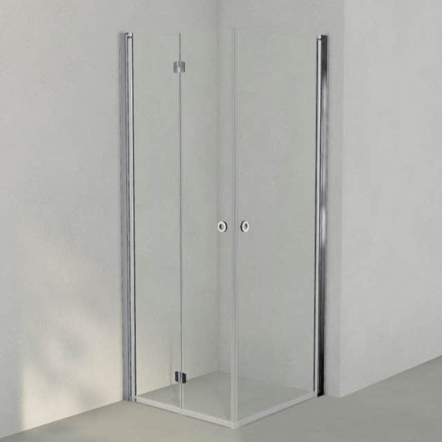 INR Dusjhjørne LINC 66 Flex Original Krom / 80x80cm / Venstre hengslet INR Iconic Nordic Rooms Dusjhjørne INR-566102388