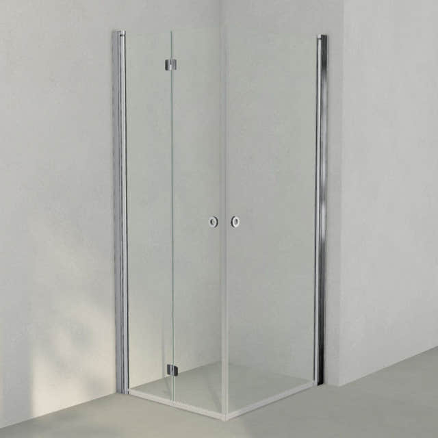 INR Dusjhjørne LINC 66 Flex Original Krom / 80x90cm / Venstre hengslet INR Iconic Nordic Rooms Dusjhjørne INR-566102389