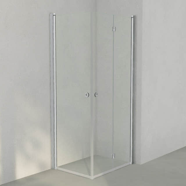 INR Dusjhjørne LINC 66 Flex Original Matt aluminium / 70x90cm / Høyre hengslet INR Iconic Nordic Rooms Dusjhjørne INR-566202979