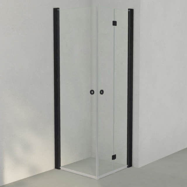 INR Dusjhjørne LINC 66 Flex Original Svart matt / 70x70cm / Venstre hengslet INR Iconic Nordic Rooms Dusjhjørne INR-566102177