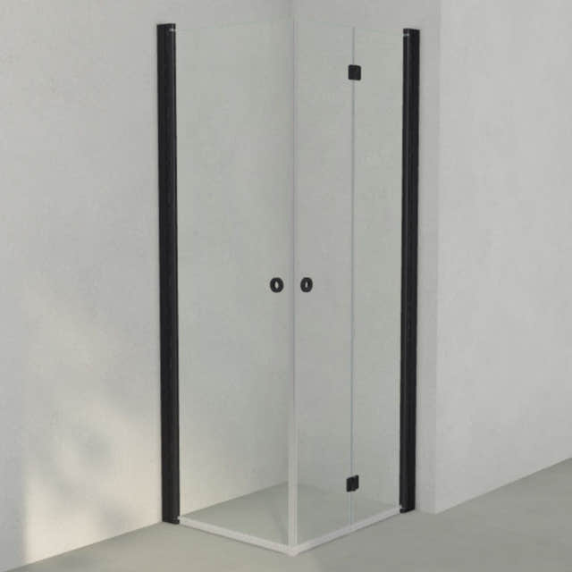 INR Dusjhjørne LINC 66 Flex Original Svart matt / 70x80cm / Venstre hengslet INR Iconic Nordic Rooms Dusjhjørne INR-566102178