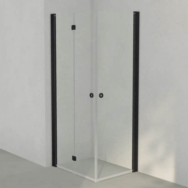 INR Dusjhjørne LINC 66 Flex Original Svart matt / 70x90cm / Høyre hengslet INR Iconic Nordic Rooms Dusjhjørne INR-566202179