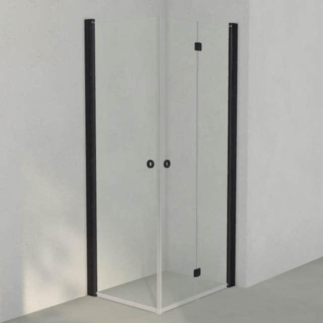 INR Dusjhjørne LINC 66 Flex Original Svart matt / 70x90cm / Venstre hengslet INR Iconic Nordic Rooms Dusjhjørne INR-566102179