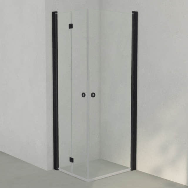 INR Dusjhjørne LINC 66 Flex Original Svart matt / 80x70cm / Høyre hengslet INR Iconic Nordic Rooms Dusjhjørne INR-566202187