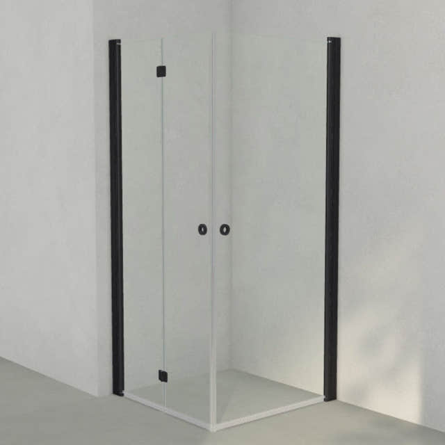 INR Dusjhjørne LINC 66 Flex Original Svart matt / 90x90cm / Høyre hengslet INR Iconic Nordic Rooms Dusjhjørne INR-566202199