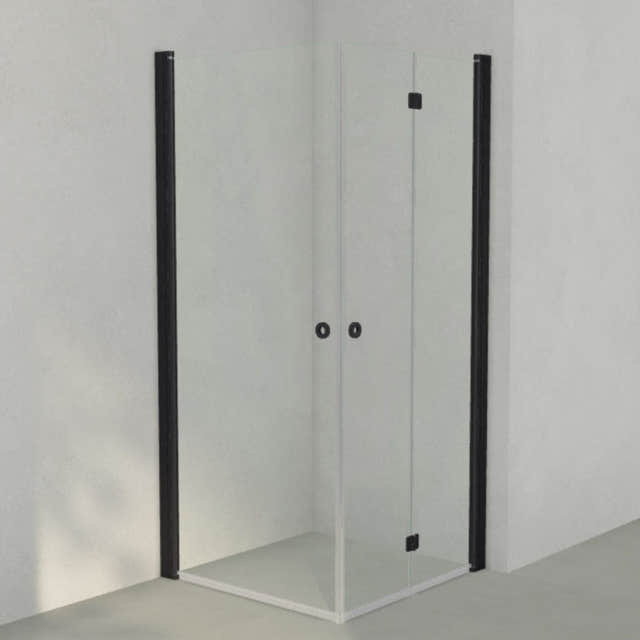 INR Dusjhjørne LINC 66 Flex Original Svart matt / 90x90cm / Venstre hengslet INR Iconic Nordic Rooms Dusjhjørne INR-566102199