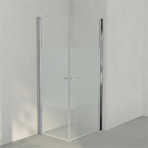 INR Dusjhjørne LINC ANGEL Frostet / Stripe Glass