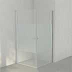 INR Dusjhjørne LINC ANGEL Frostet / Stripe Glass