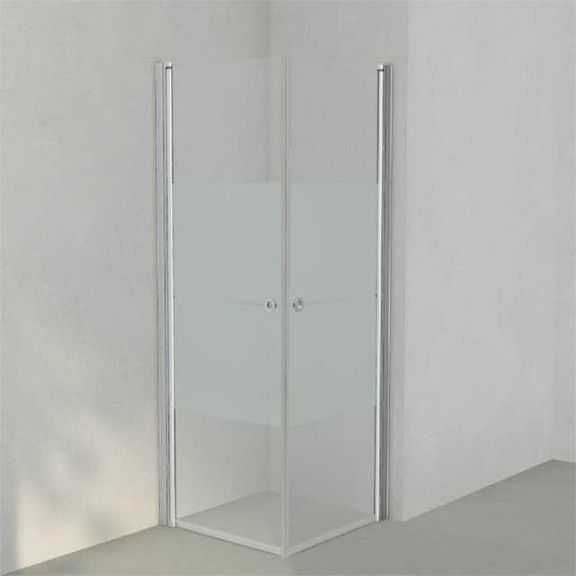 INR Dusjhjørne LINC ANGEL Frostet/Stripe Glass Matt aluminium / 70x70cm / Stripe glass INR Iconic Nordic Rooms Dusjhjørne INR-51230977