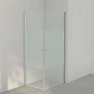INR Dusjhjørne LINC ANGEL Frostet / Stripe Glass
