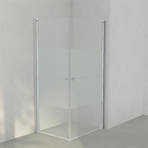 INR Dusjhjørne LINC ANGEL Frostet / Stripe Glass
