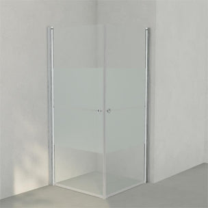 INR Dusjhjørne LINC ANGEL Frostet / Stripe Glass
