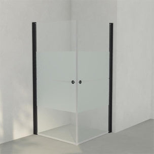 INR Dusjhjørne LINC ANGEL Frostet / Stripe Glass