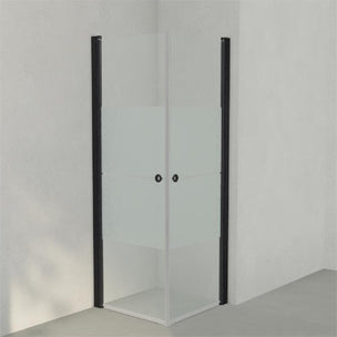 INR Dusjhjørne LINC ANGEL Frostet / Stripe Glass