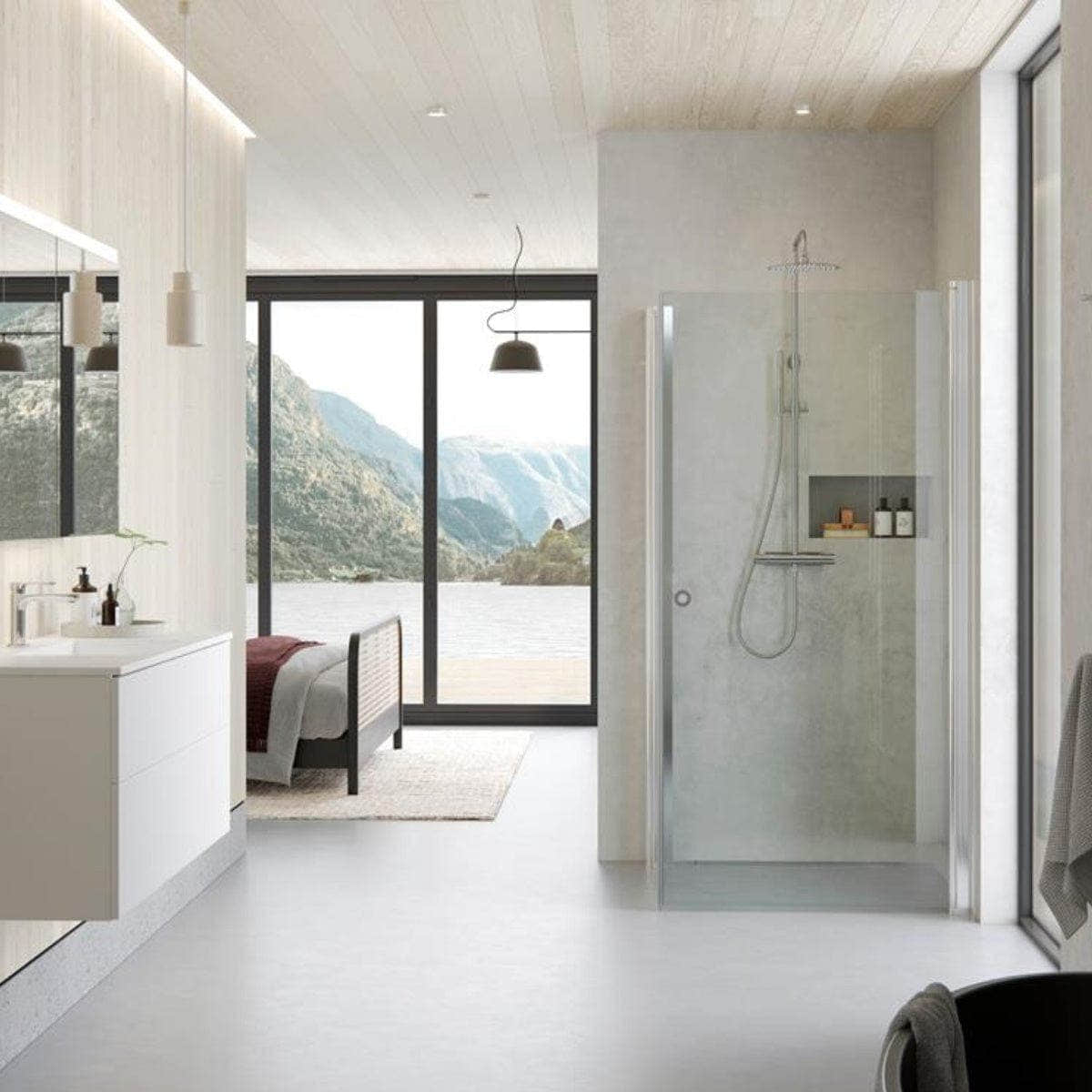 INR Dusjhjørne LINC ANGEL Safetech Glass INR Iconic Nordic Rooms Dusjhjørne