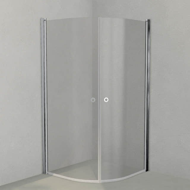 INR Dusjhjørne LINC NIAGARA Original, Grått Glass Krom / 100x100cm / Grått glass INR Iconic Nordic Rooms Dusjhjørne INR-56003311