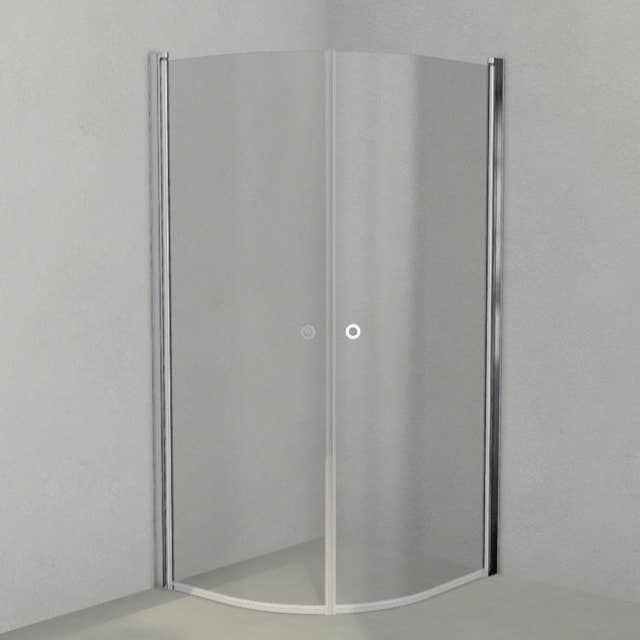 INR Dusjhjørne LINC NIAGARA Original, Grått Glass Krom / 90x100cm / Grått glass INR Iconic Nordic Rooms Dusjhjørne INR-56003391