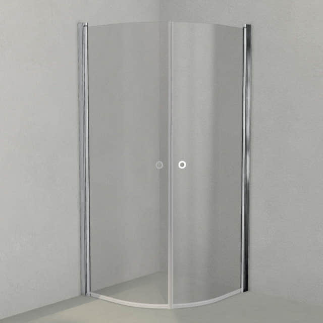 INR Dusjhjørne LINC NIAGARA Original, Grått Glass Krom / 90x90cm / Grått glass INR Iconic Nordic Rooms Dusjhjørne INR-56003399