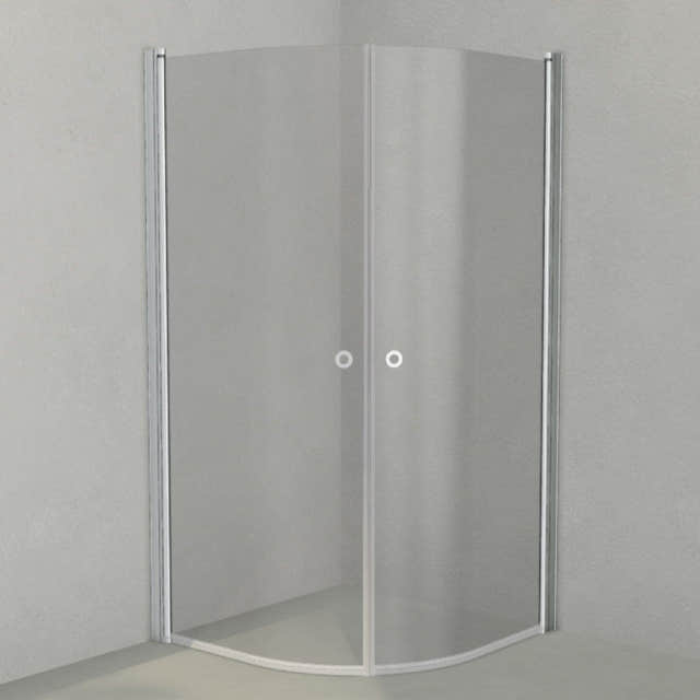 INR Dusjhjørne LINC NIAGARA Original, Grått Glass Matt aluminium / 100x100cm / Grått glass INR Iconic Nordic Rooms Dusjhjørne INR-56003911