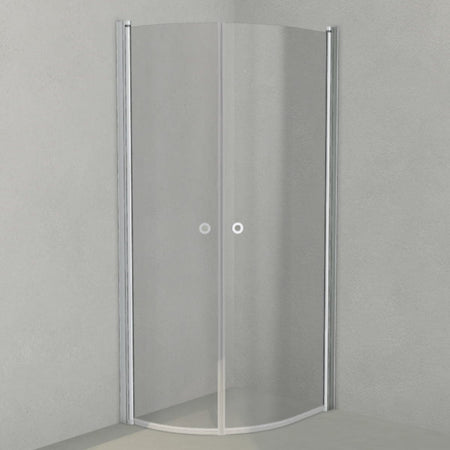 INR Dusjhjørne LINC NIAGARA Grått Glass