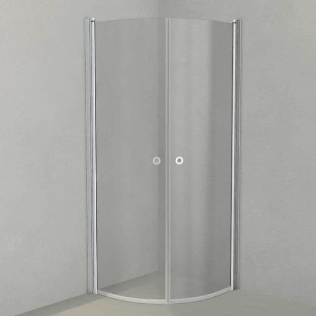 INR Dusjhjørne LINC NIAGARA Original, Grått Glass Matt aluminium / 80x80cm / Grått glass INR Iconic Nordic Rooms Dusjhjørne INR-56003988