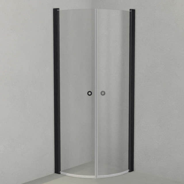 INR Dusjhjørne LINC NIAGARA Original, Grått Glass Svart matt / 70x70cm / Grått glass INR Iconic Nordic Rooms Dusjhjørne INR-56003177