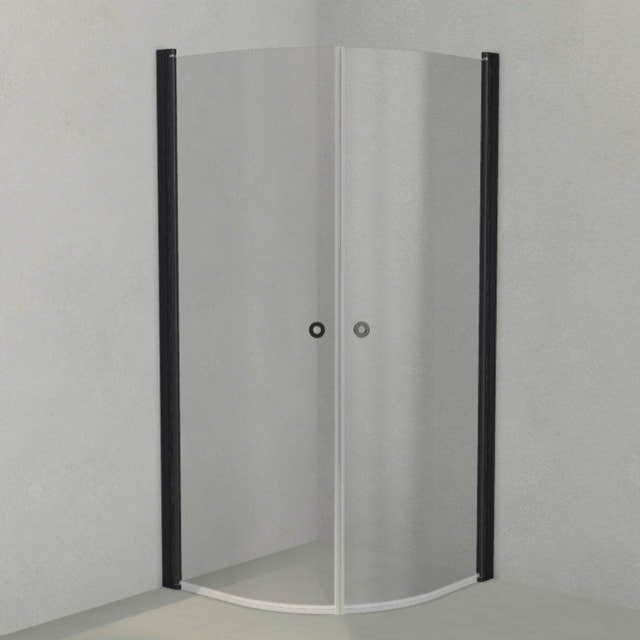 INR Dusjhjørne LINC NIAGARA Original, Grått Glass Svart matt / 90x90cm / Grått glass INR Iconic Nordic Rooms Dusjhjørne INR-56003199