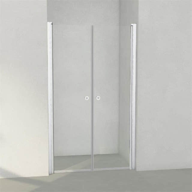 INR Dusjnisje LINC 3 Måltilpasset Matt aluminium / Måltilpasset / Timeless klart glass INR Iconic Nordic Rooms Dusjnisje INR-50311900