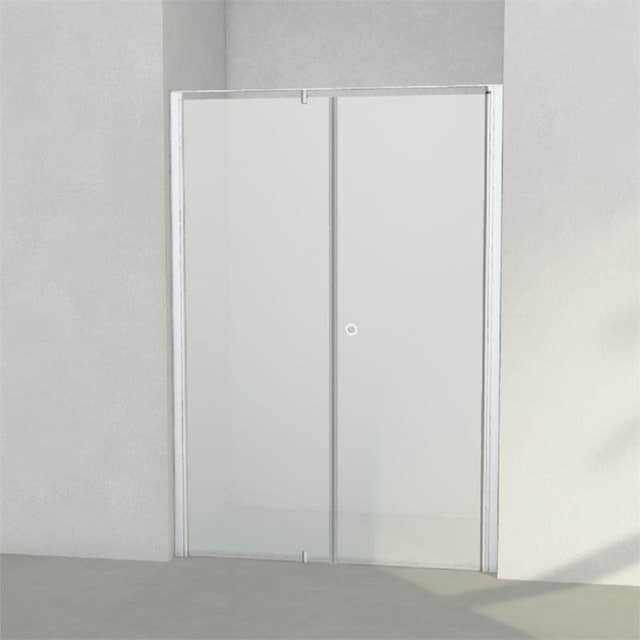 INR Dusjnisje LINC 4 Måltilpasset Matt aluminium / Måltilpasset - høyre / Frostet glass INR Iconic Nordic Rooms Dusjnisje INR-504210900