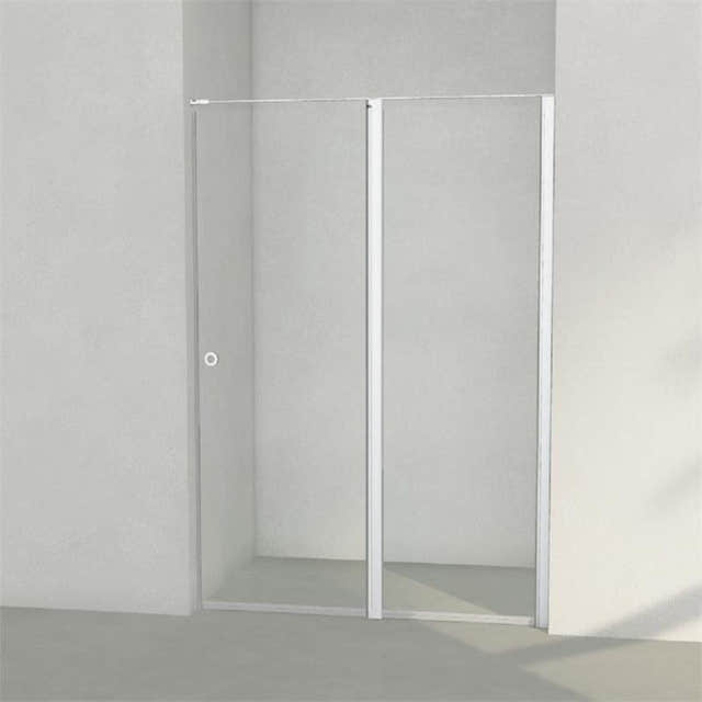 INR Dusjnisje LINC 5 Måltilpasset Matt aluminium / Måltilpasset - høyre / Timeless klart glass INR Iconic Nordic Rooms Dusjnisje INR-505211900