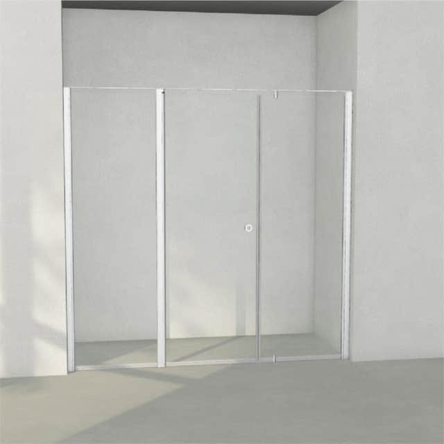 INR Dusjnisje LINC 7 Måltilpasset Matt aluminium / Måltilpasset - høyre / Timeless klart glass INR Iconic Nordic Rooms Dusjnisje INR-507211900
