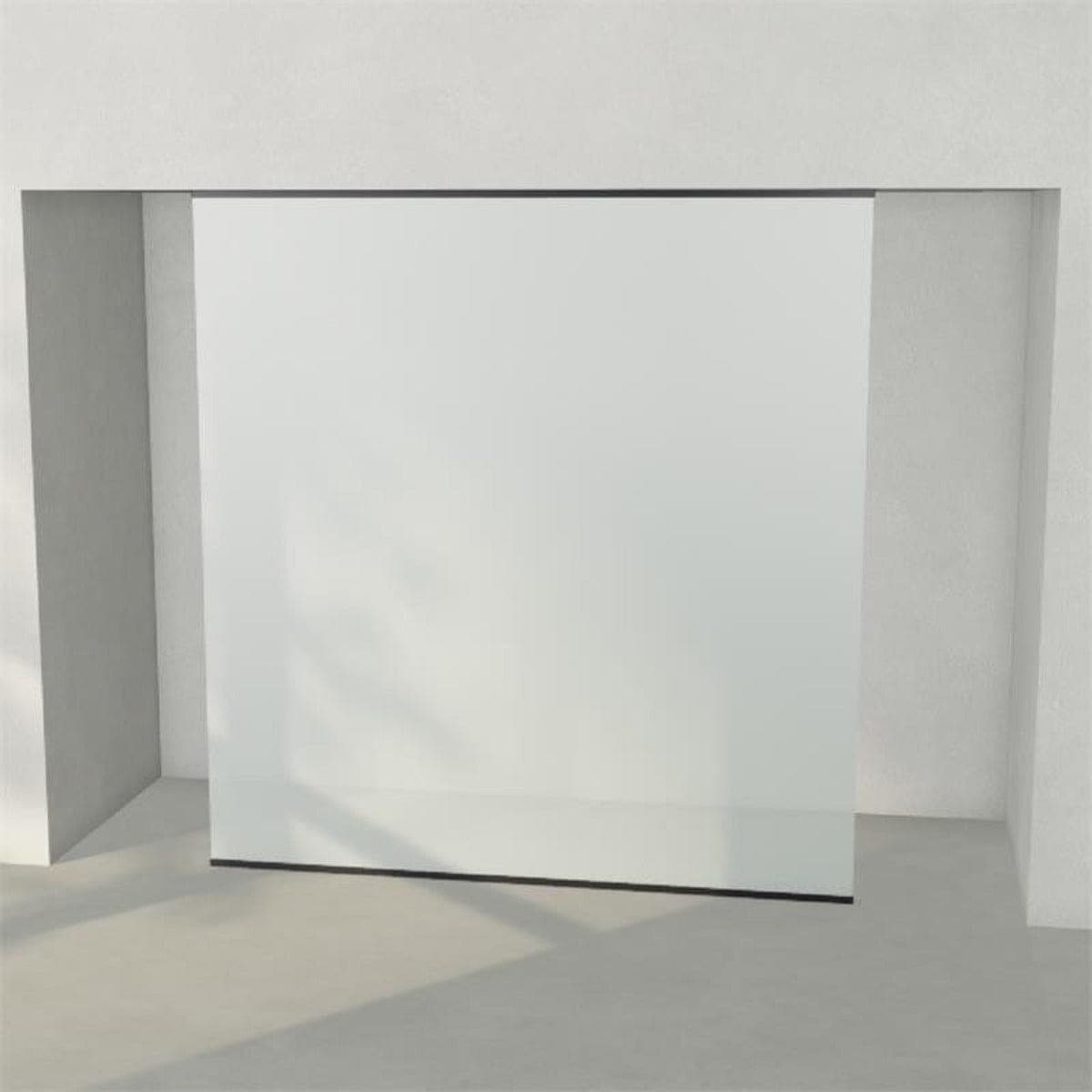 INR Dusjvegg ARC 43 Frame Plus Måltilpasset Svart matt / Måltilpasset / Frostet glass INR Iconic Nordic Rooms Dusjvegg INR-143310100